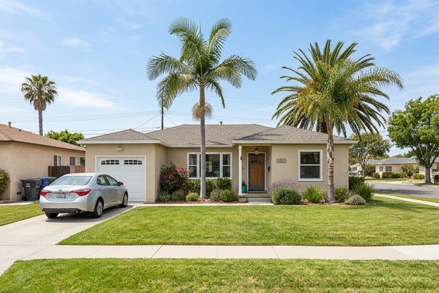 Modest single-story starter home in Los Angeles