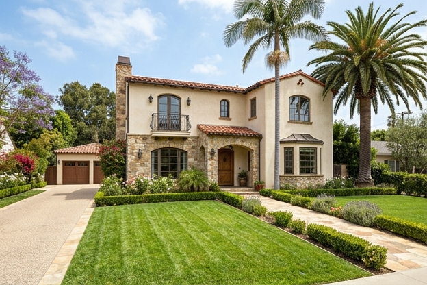 Brick home exterior