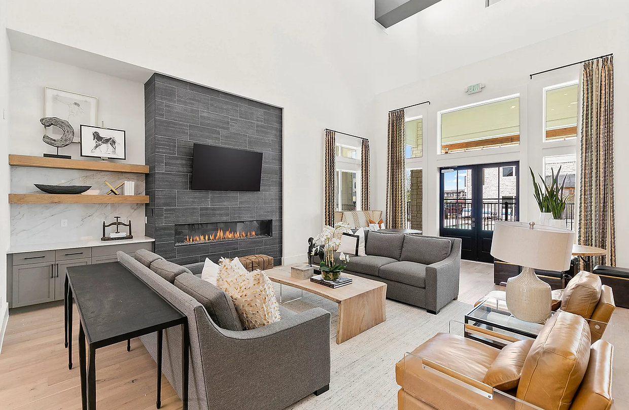 Staged living room listing photo