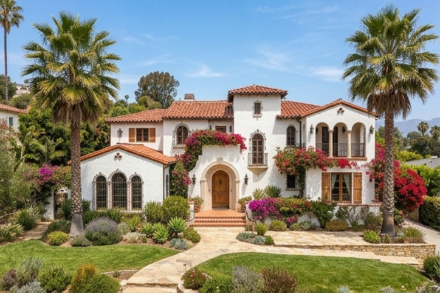 Classic colonial two-story brick home